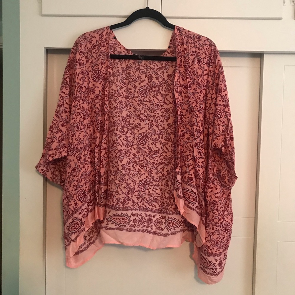 Pink Floral Kimono